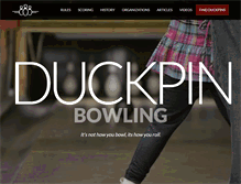 Tablet Screenshot of duckpins.com
